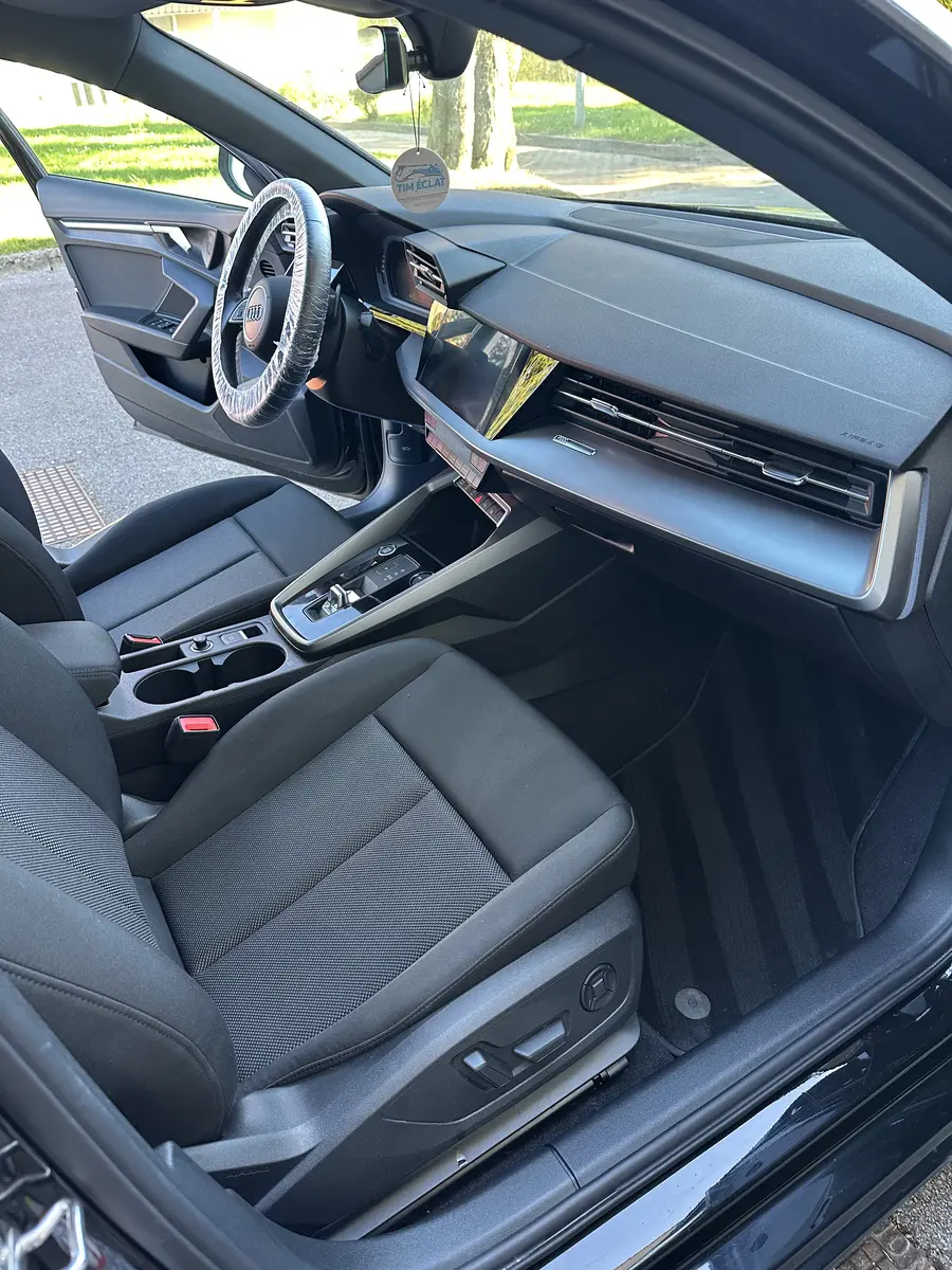 Intérieur Audi A3 nettoyé, finition showroom